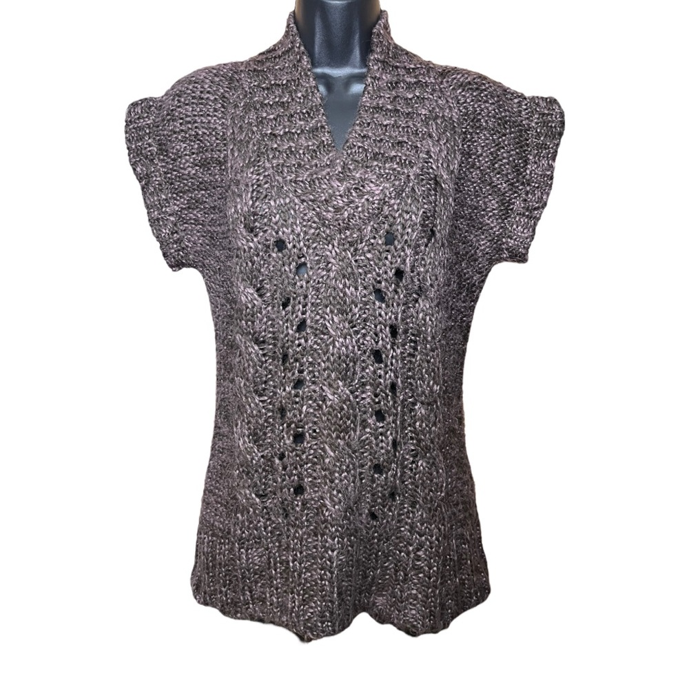 Knitted V-neck Sweater